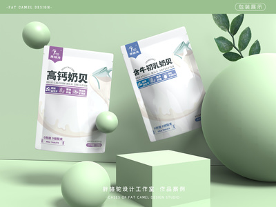 胖駱駝X昂格沁|奶制品包裝設計