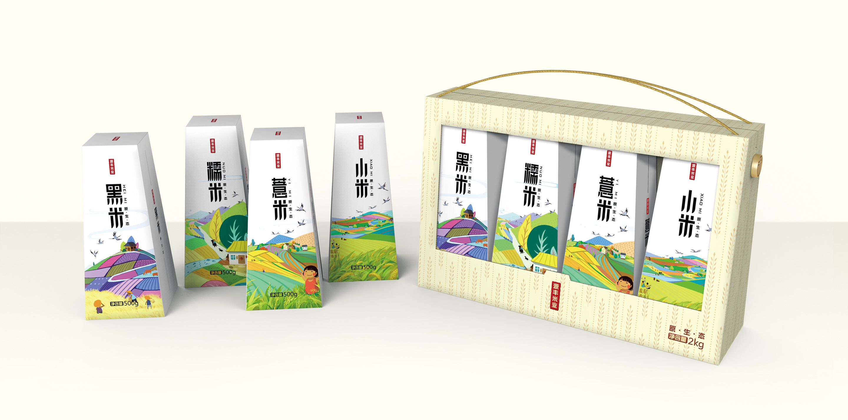 五常大米包裝設計深圳圣智揚包裝設計